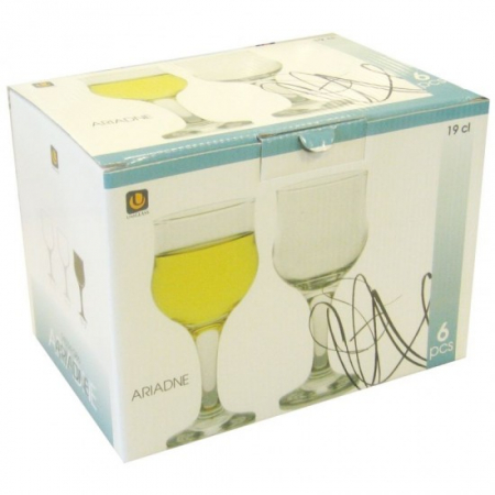 Vase si accesorii bucatarie - Pahar picior vin alb 18.5cl ariadne 94504 gb6b8