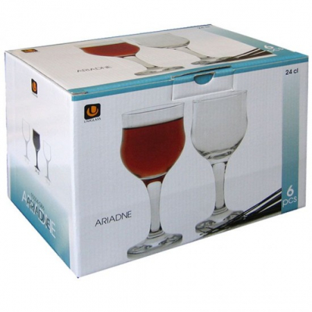 Vase si accesorii bucatarie - Pahar picior vin rosu 24cl ariadne 6buc 93504-gb6b8