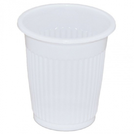 Uz casnic si menaj - Pahare plastic alb 100ml 100buc/set smx