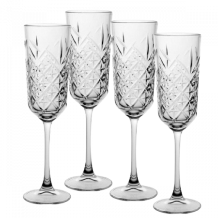 Vase si accesorii bucatarie - Pahare Cu Picior pentru Șampanie Timeless – 175 ml