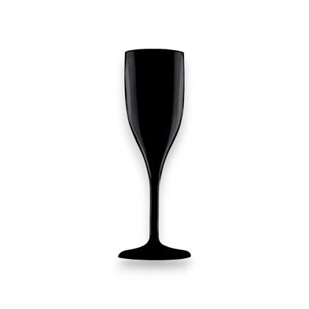 Pahare - Pahare de Sampanie / Vin din SAN Negru -150 ml - 6 Buc / Set