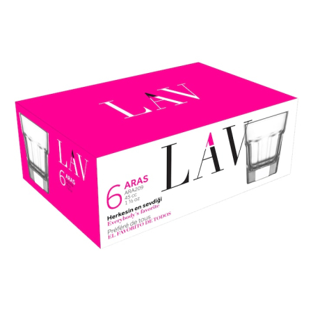 Vase si accesorii bucatarie - Pahare Lichior LAV Aras Liqueur, 45 ml - 6 Buc / Set