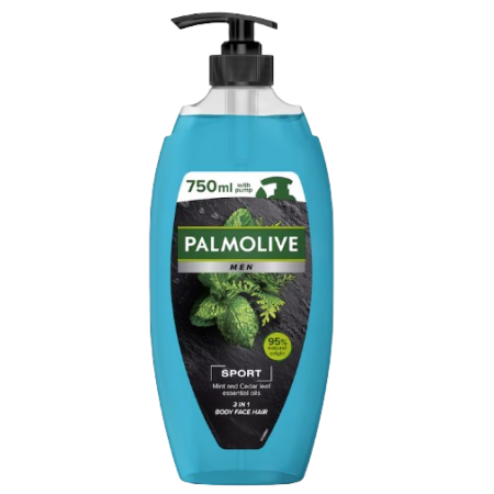 Ingrijirea corpului - Palmolive gel dus pompita 750 ml men sport mint cedar oil