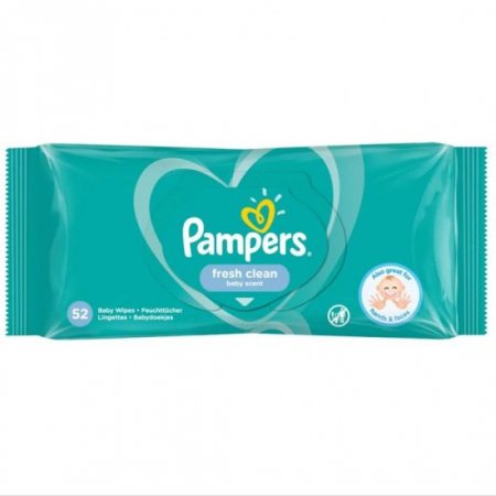 Servetele umede - Pampers servetele umede baby fresh clean 52buc