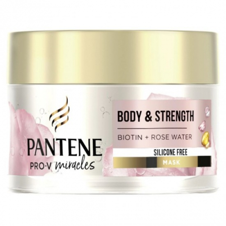 Tratamente par - Pantene masca par 160ml biotin rose water