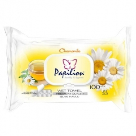 Servetele umede - Papilion servetele umede 100buc chamomile capac
