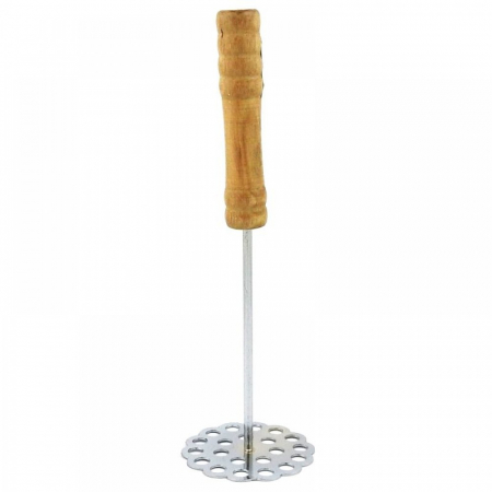 Vase si accesorii bucatarie - Pasator cartofi maner lemn mx