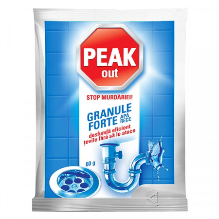 Solutie desfundat - Peak out desfundat chiuveta granule 60g apa rece