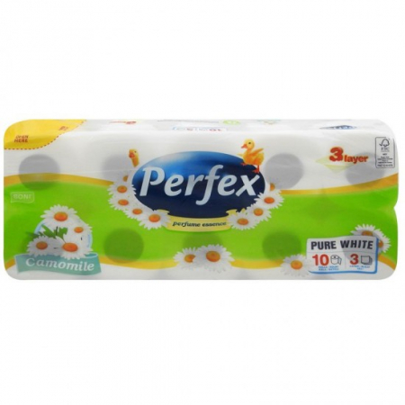 Consumabile hartie - Perfex camomile hartie igienica 8+2buc 3str