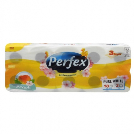 Consumabile hartie - Perfex peach hartie igienica 8+2buc 3str