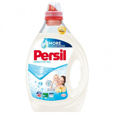 Detergenti rufe - Persil detergent lichid 2l sensitive 40 spalari natural soap almond milk