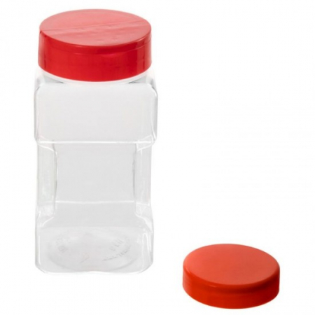 Bricolaj, casa si gradina - Pet borcan patrat cu capac 500ml d63mm 10buc/set b6306