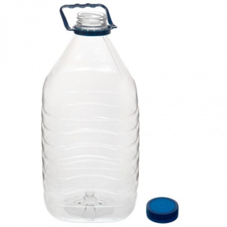 Pet - Pet sticla 5l cu capac si maner 12buc/set