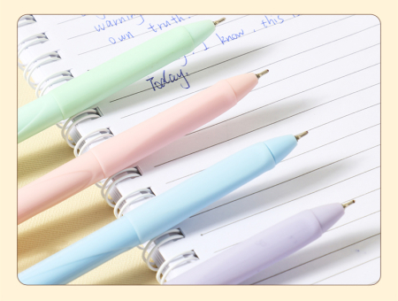 Pix cu mecanism 0,7 mm, corp pastel albastru – Roball Deli [4]