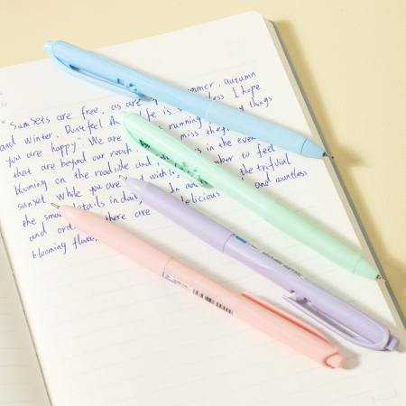 Pix cu mecanism 0,7 mm, corp pastel albastru – Roball Deli [2]