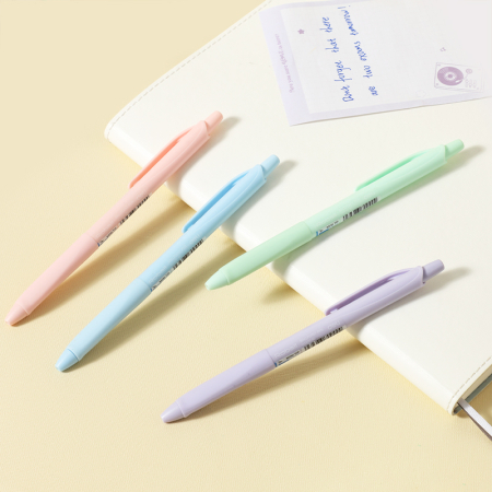 Pix cu mecanism 0,7 mm, corp pastel albastru – Roball Deli [3]