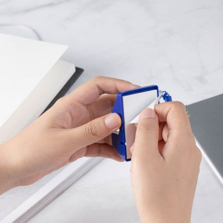 Pix cu Suport Adeziv și Șnur 0.5 mm Albastru – DELI [3]