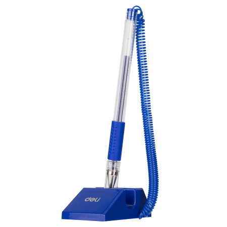 Birotica & Papetarie - Pix cu Suport Adeziv și Șnur 0.5 mm Albastru – DELI