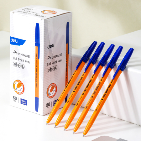 Pix de Unică Folosință 0.7 mm Orange Albastru – DELI [3]