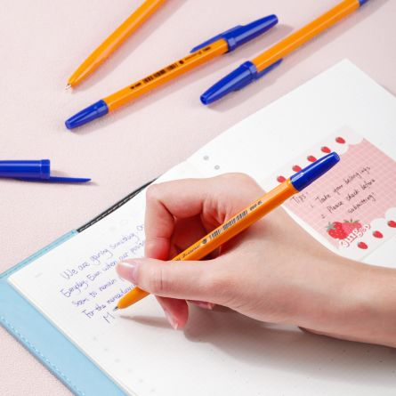 Pix de Unică Folosință 0.7 mm Orange Albastru – DELI [2]