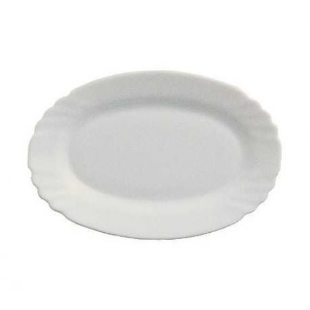 Vase si accesorii bucatarie - Platou oval opal alb 36cm