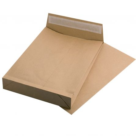 Plicuri - Plic B4 siliconic cu burduf 100 mm, kraft, 120 g – GPV