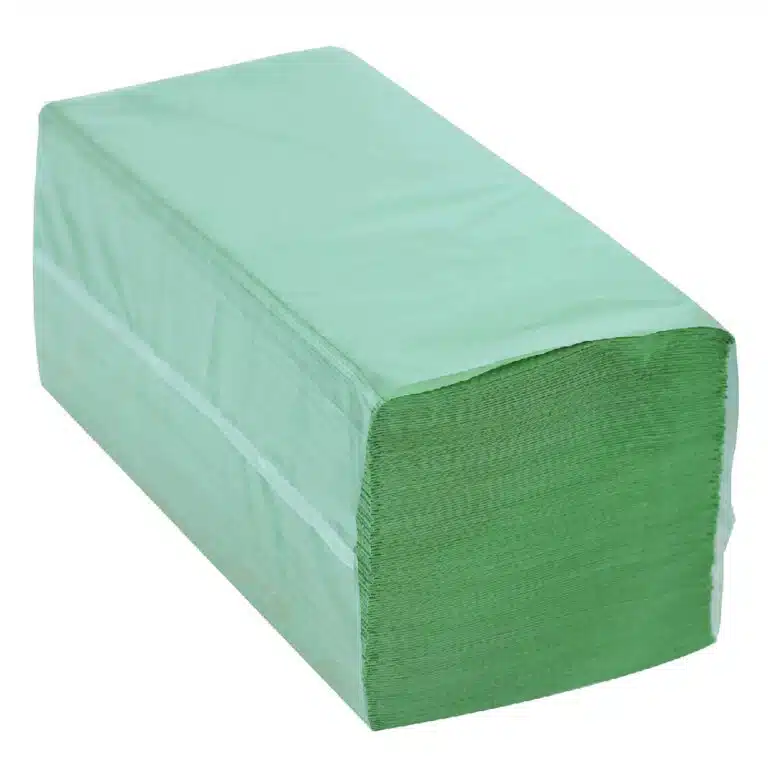 Servetele hartie - Prosoape Pliate V Verde, 1 Strat, 200 Foi 21x23 Cm