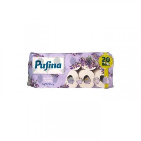 Consumabile hartie - Pufina hartie igienica lux 20role 3straturi lavanda