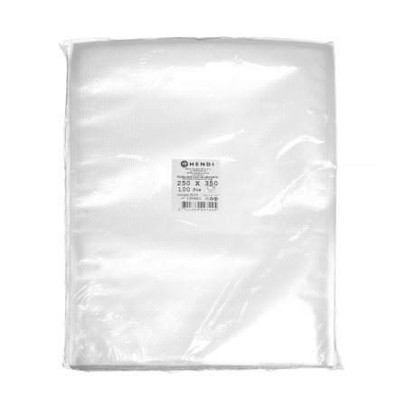 Echipamente Profesionale Bucatarie - Pungi gofrate 250x350mm, Hendi, pentru depozitarea produselor, pentru masini de ambalat tip banda, 100 buc