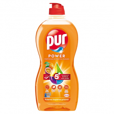 Detergent vase - Pur detergent vase lichid 450ml orange maracuja