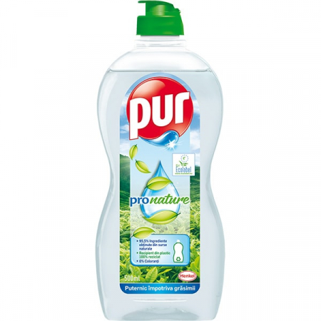 Detergent vase - Pur detergent vase lichid 500ml pro nature