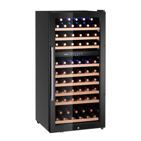 Răcitor de vinuri, 2 zone, 91 sticle, Arktic, 230L, Negru, 569x595x(Î)1215mm [1]