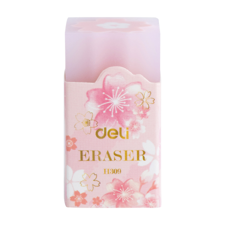 Radieră pentru creion cu motive florale – Deli H309 (20 x 20 x 38 mm) [2]