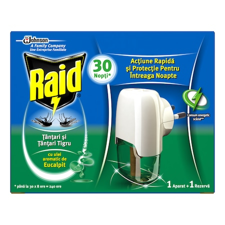 Bricolaj, casa si gradina - Raid aparat electric lichid+rezerva tantari 21ml eucalipt