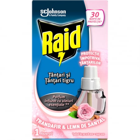 Insecticide - Raid rezerva lichida tantari 21ml trandafir lemn de santal