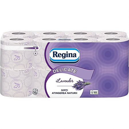 Hartie igienica - Regina hartie igienica 8role 3straturi lavanda
