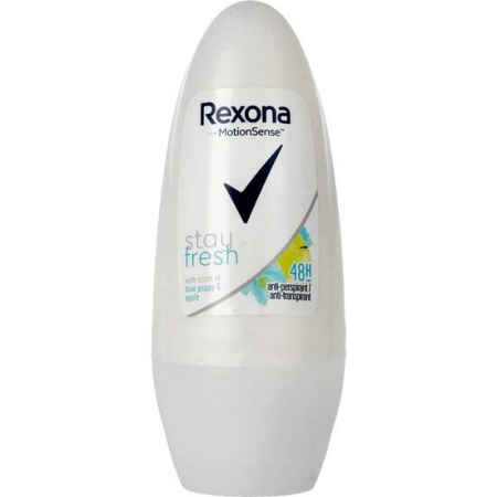Ingrijirea corpului - Rexona antiperspirant roll on 50ml stay fresh blue poppy apple