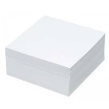 Birotica & Papetarie - Rezervă cub hârtie albă 9 x 9 cm, 500 file