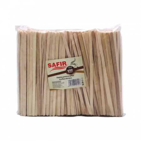 Unica folosinta - Safir palete cafea lemn 500buc/set