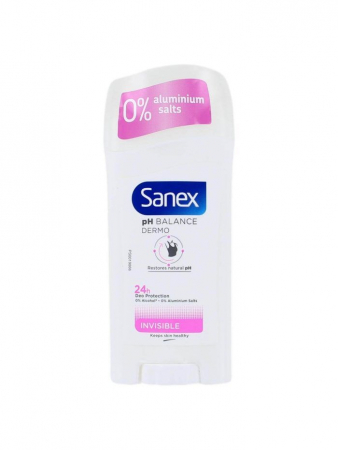 Deodorante - Sanex antiperspirant stick dermo 65ml anti urme albe