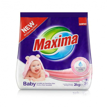 Detergenti rufe - Sano maxima detergent automat 2kg baby sensitive