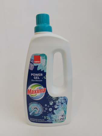 Detergenti rufe - Sano maxima detergent lichid 1l power gel blue blossom 20 spalari