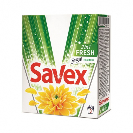 Detergenti rufe - Savex detergent rufe automat 300g 2in1 fresh