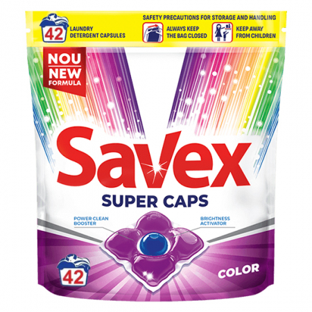Detergenti rufe - Savex detergent super caps 42buc color