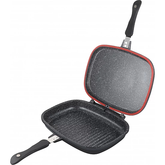 Vase si accesorii bucatarie - Schmitter grill dublu non stick 34x34cm 343.34 t