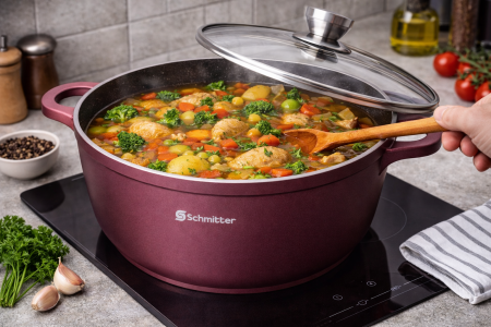 Oală Schmitter cu Capac – Aluminiu Turnat cu Acoperire Ceramică, 28 cm, 6 L, Model 301.28 TC [1]