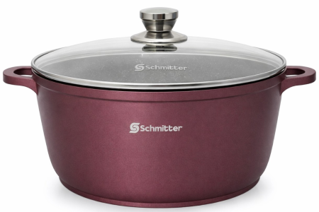 Oale - Oală Schmitter cu Capac – Aluminiu Turnat cu Acoperire Ceramică, 28 cm, 6 L, Model 301.28 TC