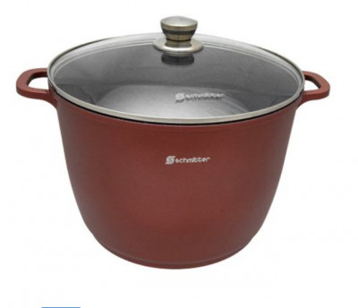 Vase si accesorii bucatarie - Schmitter oala cu capac al turnat ceramic inalta 24cm 7l 300.24 tc