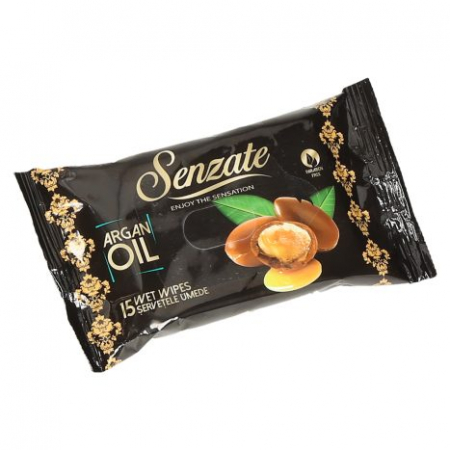 Consumabile hartie - Senzate servetele umede 15buc argan oil