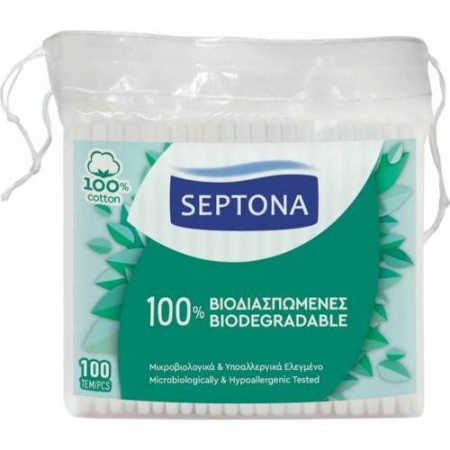 Betisoare orl - Septona betisoare urechi 100 buc punga biodegradabile